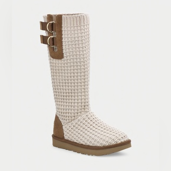 NWOB - Ugg Classic Solene Tall Knit Boots Size 8 - Picture 2 of 7